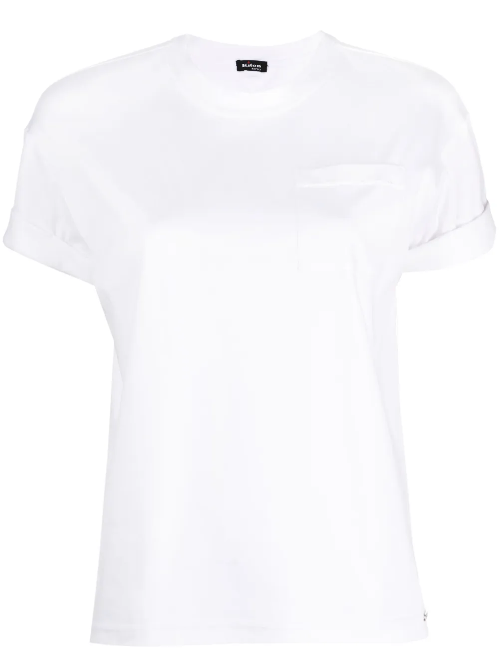 Kiton patch-pocket cotton T-shirt - White