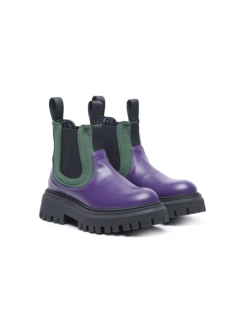 Marni Kids chunky ankle leather boots