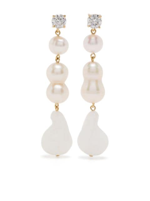 Completedworks Floatingpoints pearl drop earrings