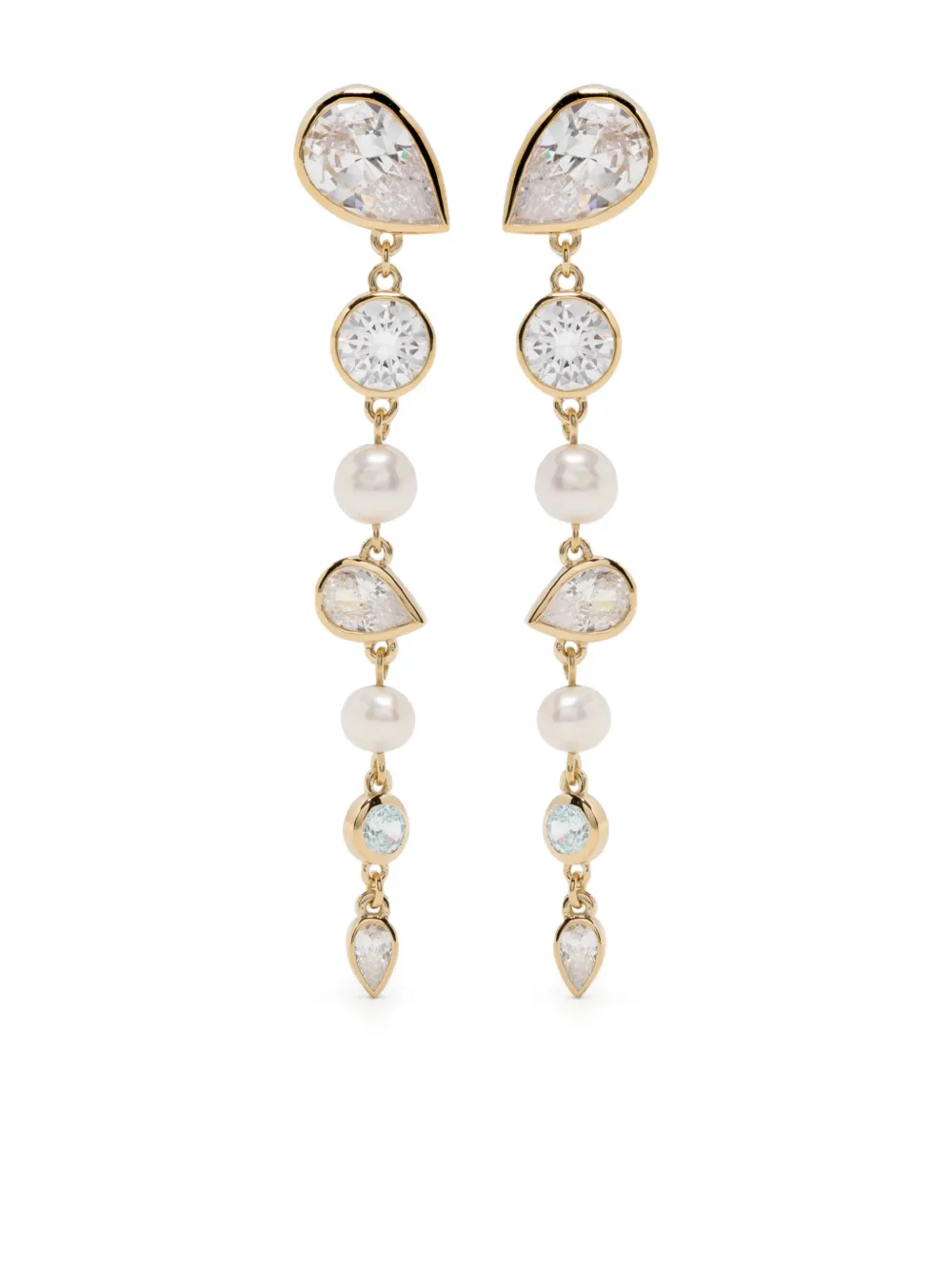 Completedworks The Light of the Past gold vermeil drop earrings