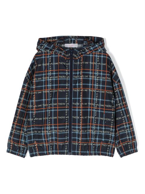 There Was One Kids imperméable à motif tartan