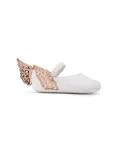 Sophia Webster Mini Evangeline butterfly ballerina shoes - White