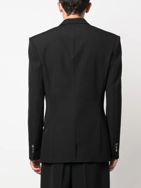 BALMAIN｜BLAZERS (CF1SG008WB08 0PA) Balmain double-breasted Blazer | Black | FARFETCH