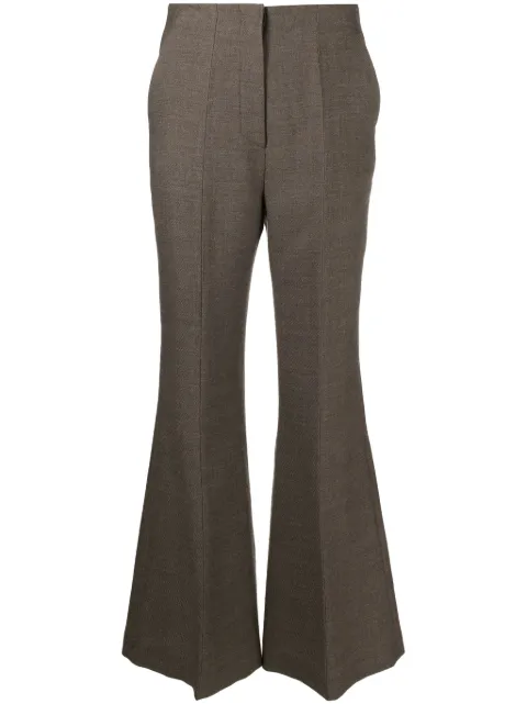 Nanushka high-rise flared trousers