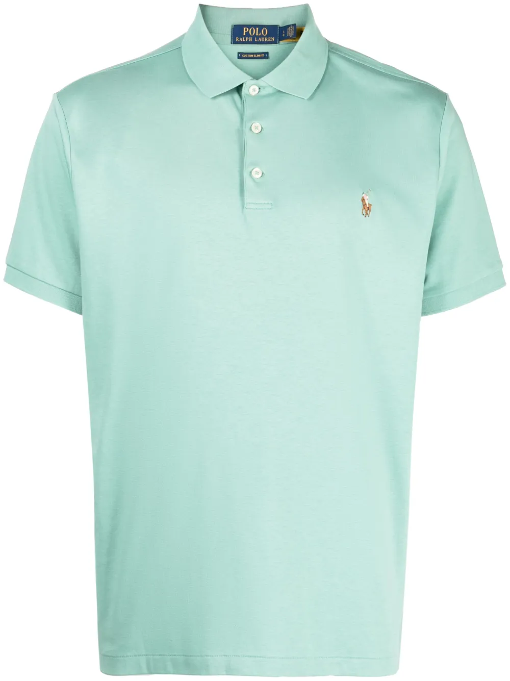 Shop Polo Ralph Lauren Polo Pony Cotton Polo Shirt In Green