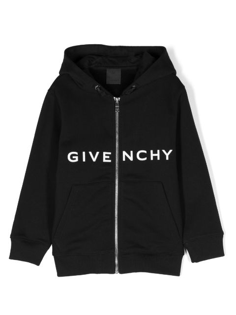 Givenchy Kids 4G logo-print zip-up hoodie