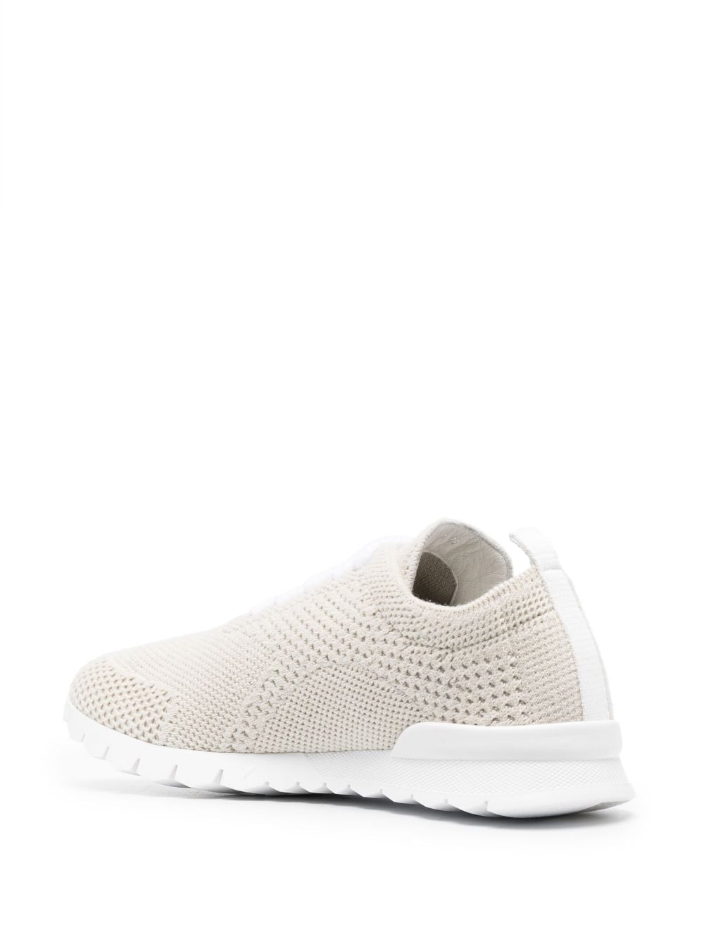 Shop Kiton Fully-perforated Low-top Sneakers In Neutrals