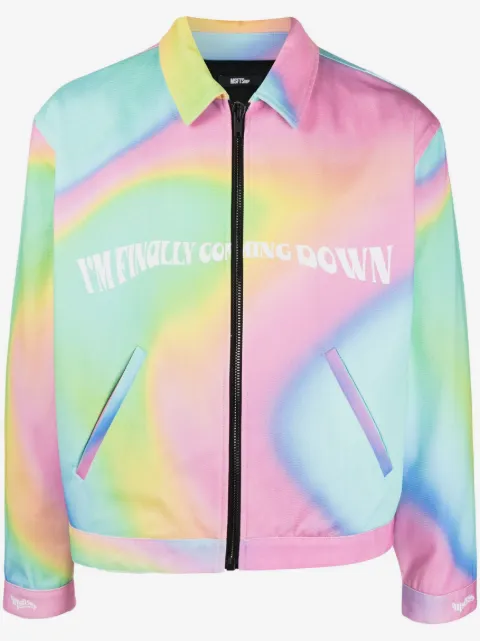 MSFTSrep Trippy Summer slogan-print jacket