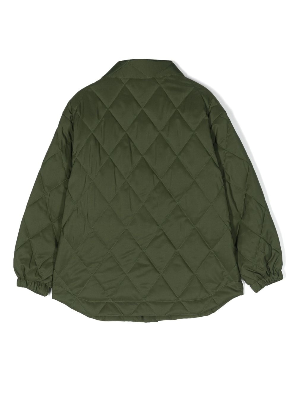 Image 2 of There Was One Kids logo-patch padded shirt jacket