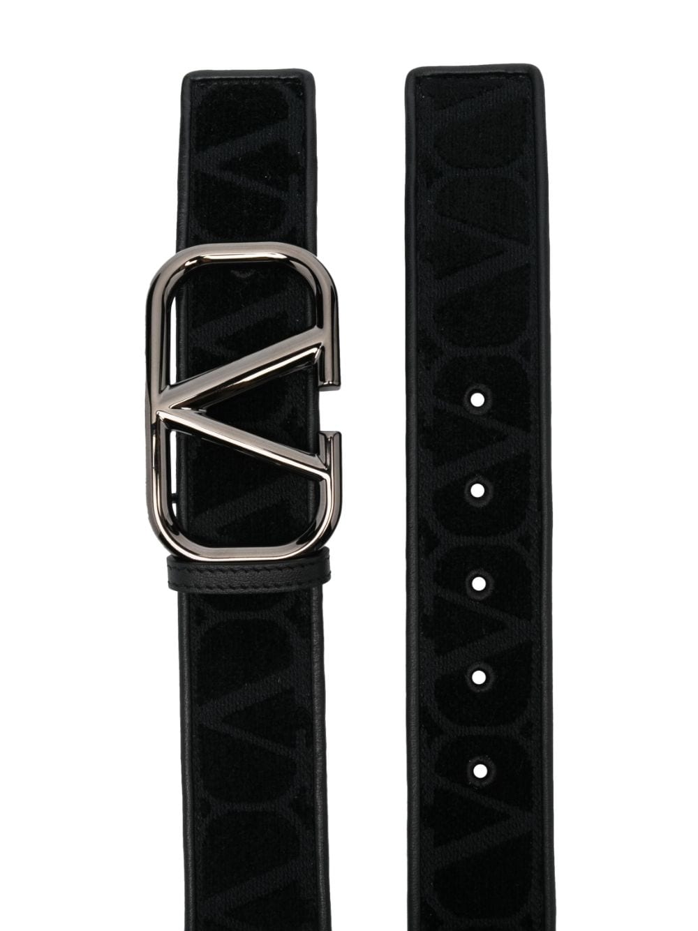 Valentino Garavani Riem met logo - Zwart