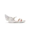 Sophia Webster Mini Evangeline Mini patch-detail leather sandals - White