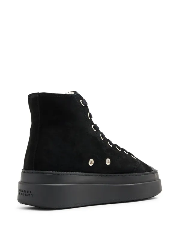 スニーカー Isabel Marant Men's AUSTEN High Sneakers ISABEL MARANT Austen high-top Sneakers | Black | FARFETCH