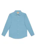 Gucci Kids Interlocking G cotton shirt - Blue
