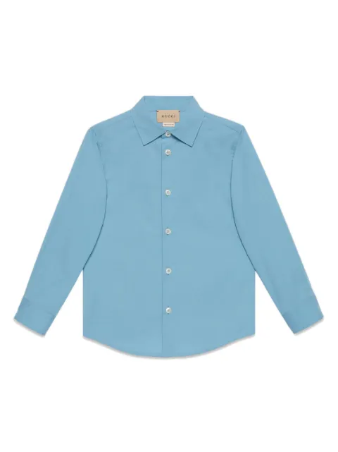 Gucci Kids Interlocking G cotton shirt 