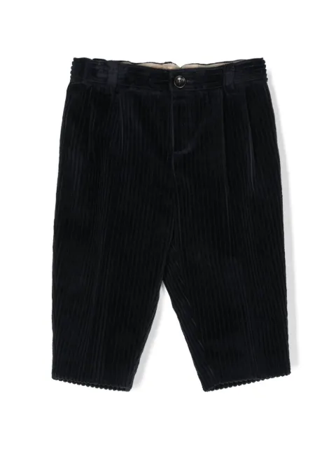 Gucci Kids pantalon en velours à logo GG 