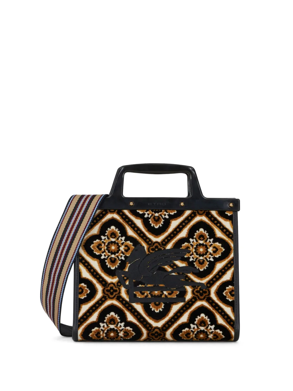 Etro Love Trotter Tasche Aus Jacquard In Black