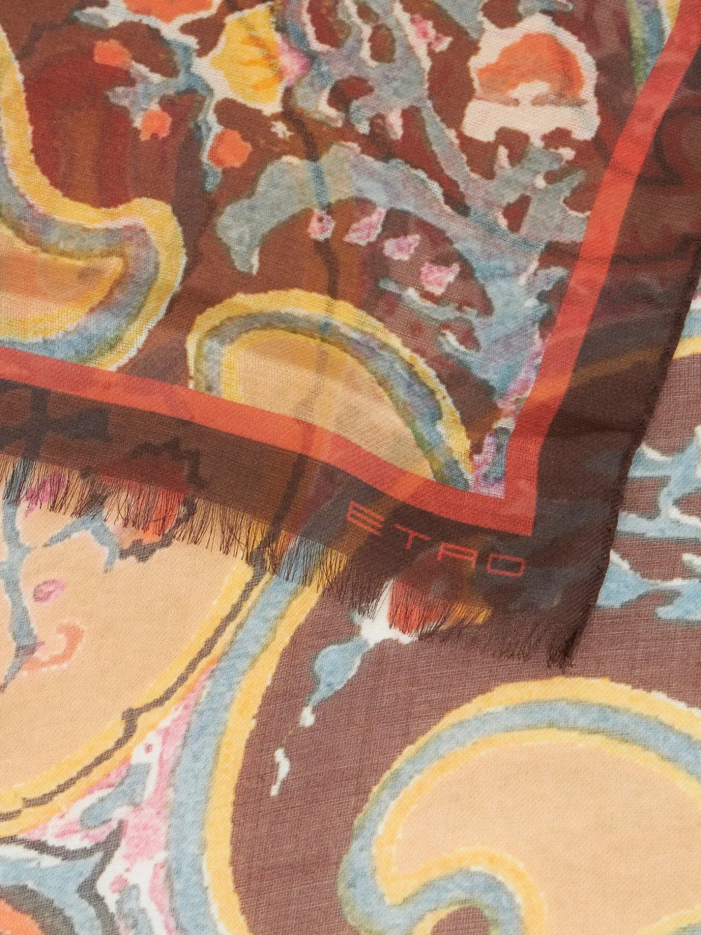 ETRO paisley-print modal scarf - Bruin