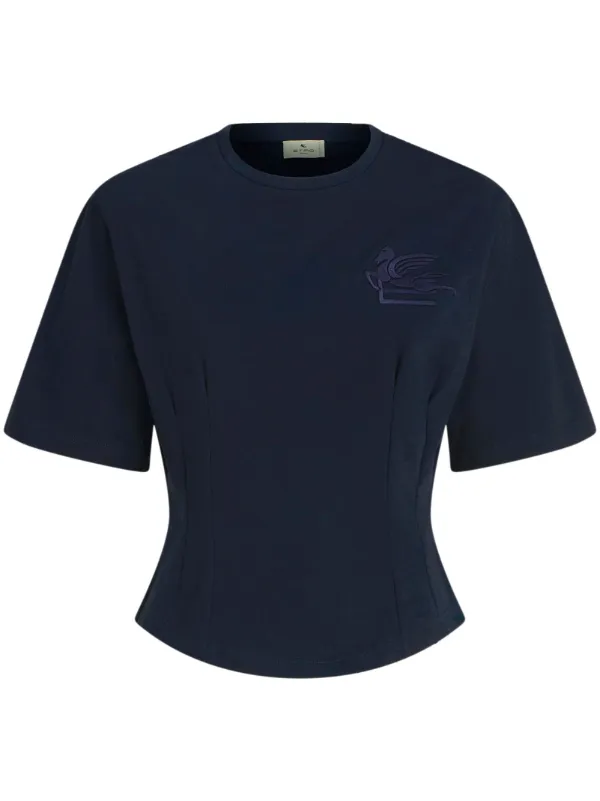 Tシャツ・カットソー ETRO FW25 CAMICIA CON LOGO PEGASO (MRIB0002 AV607W0800) Etro Pegaso Logo T-shirt | italist