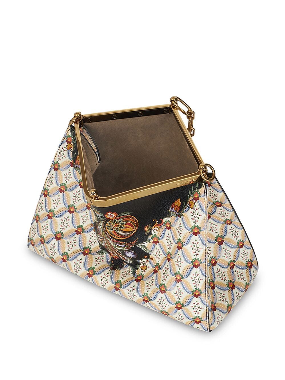 Shop Etro Medium Vela Floralia-print Shoulder Bag In Multicolour
