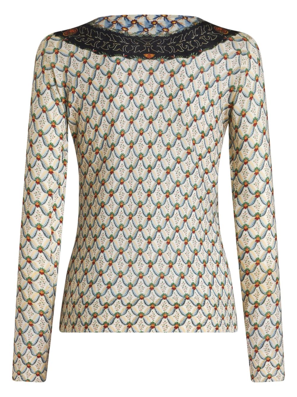 ETRO floral-print knitted top Women