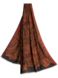 ETRO floral-print wraparound-style scarf - Brown