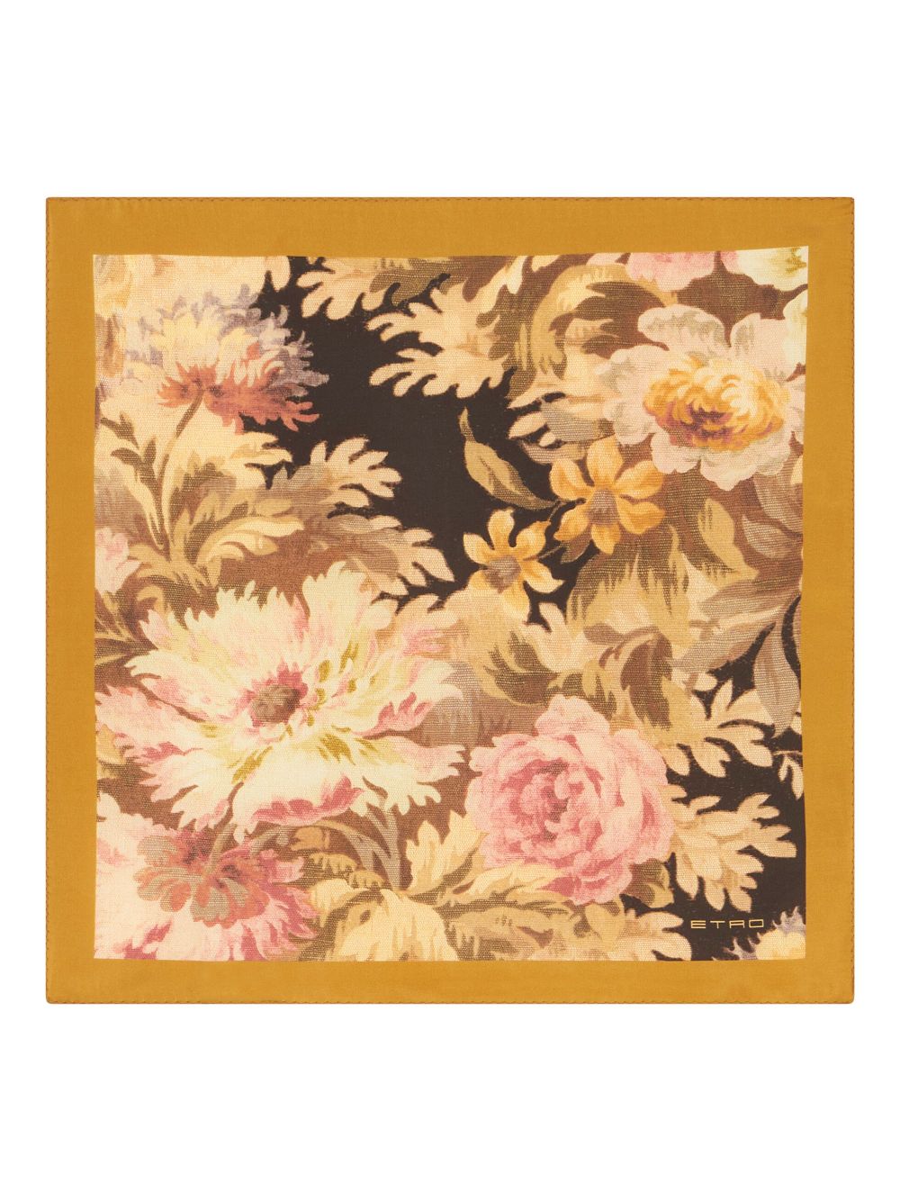 ETRO Pochet met bloemenprint - Geel