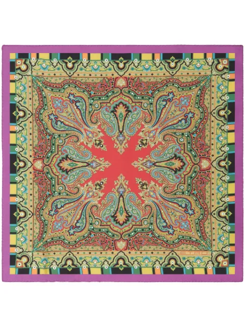 ETRO graphic-print silk pocket square