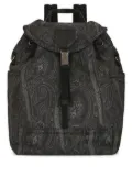 ETRO Pegaso-motif paisley-print backpack - Black