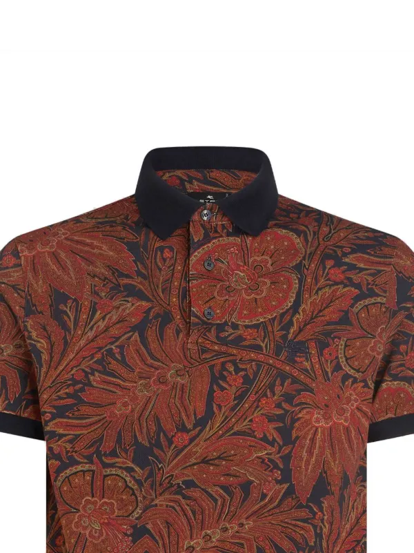 ETRO フローラル ポロシャツ | レッド | FARFETCH JP