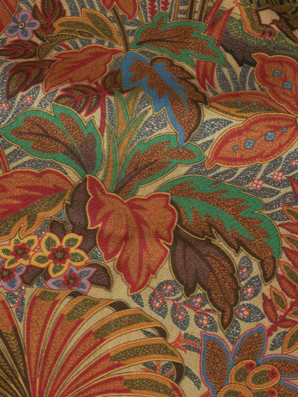 【送料&関税込】Etro Floral-printed Frayed-edge Scarf ETRO floral-print frayed-edge Scarf | Multicolour | FARFETCH AO