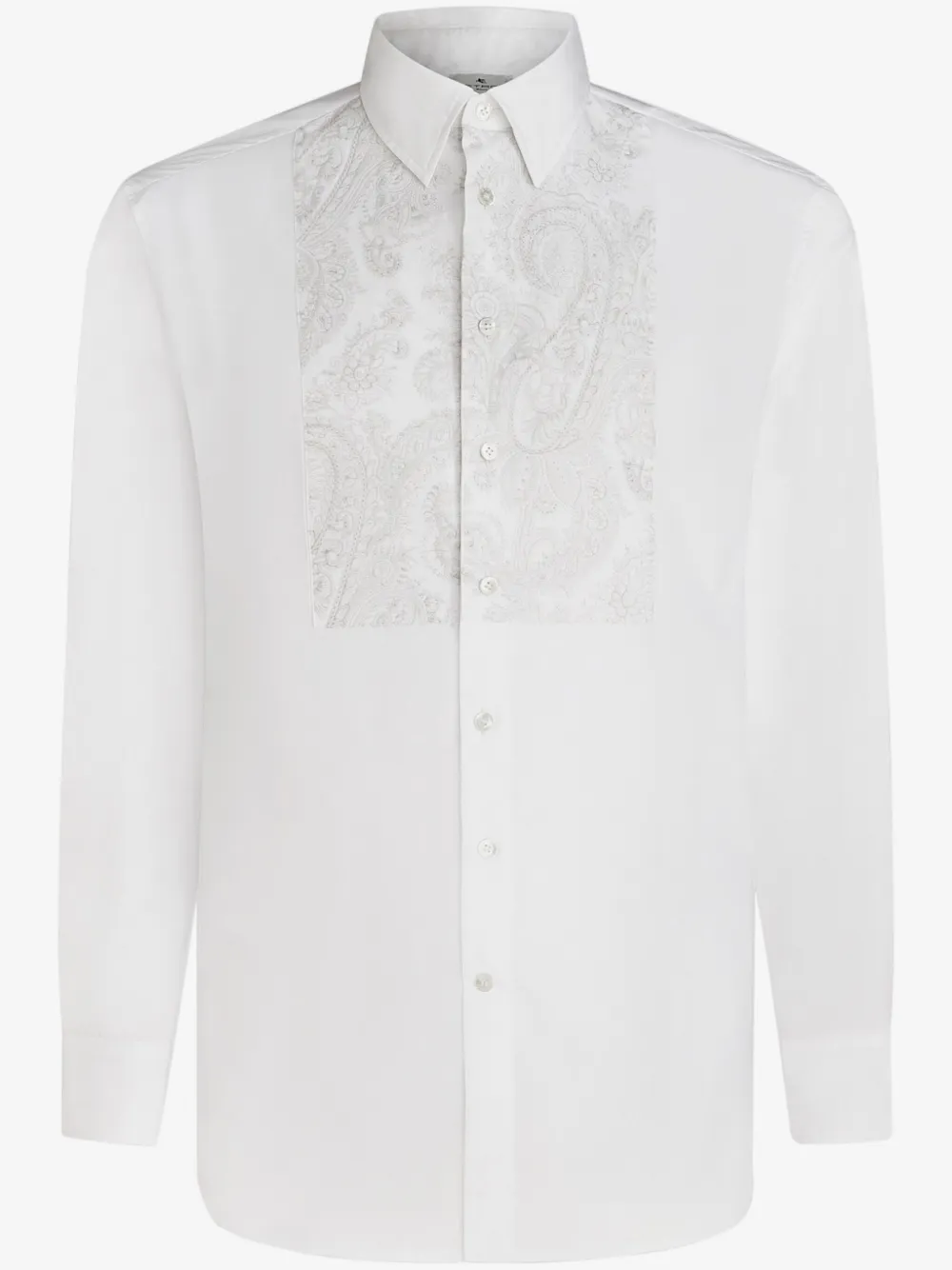 ETRO paisley-print band cotton shirt | White | Image 1
