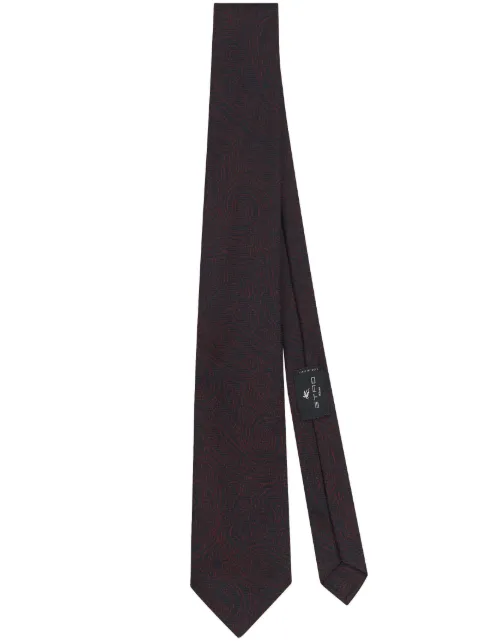 ETRO jacquard printed silk tie