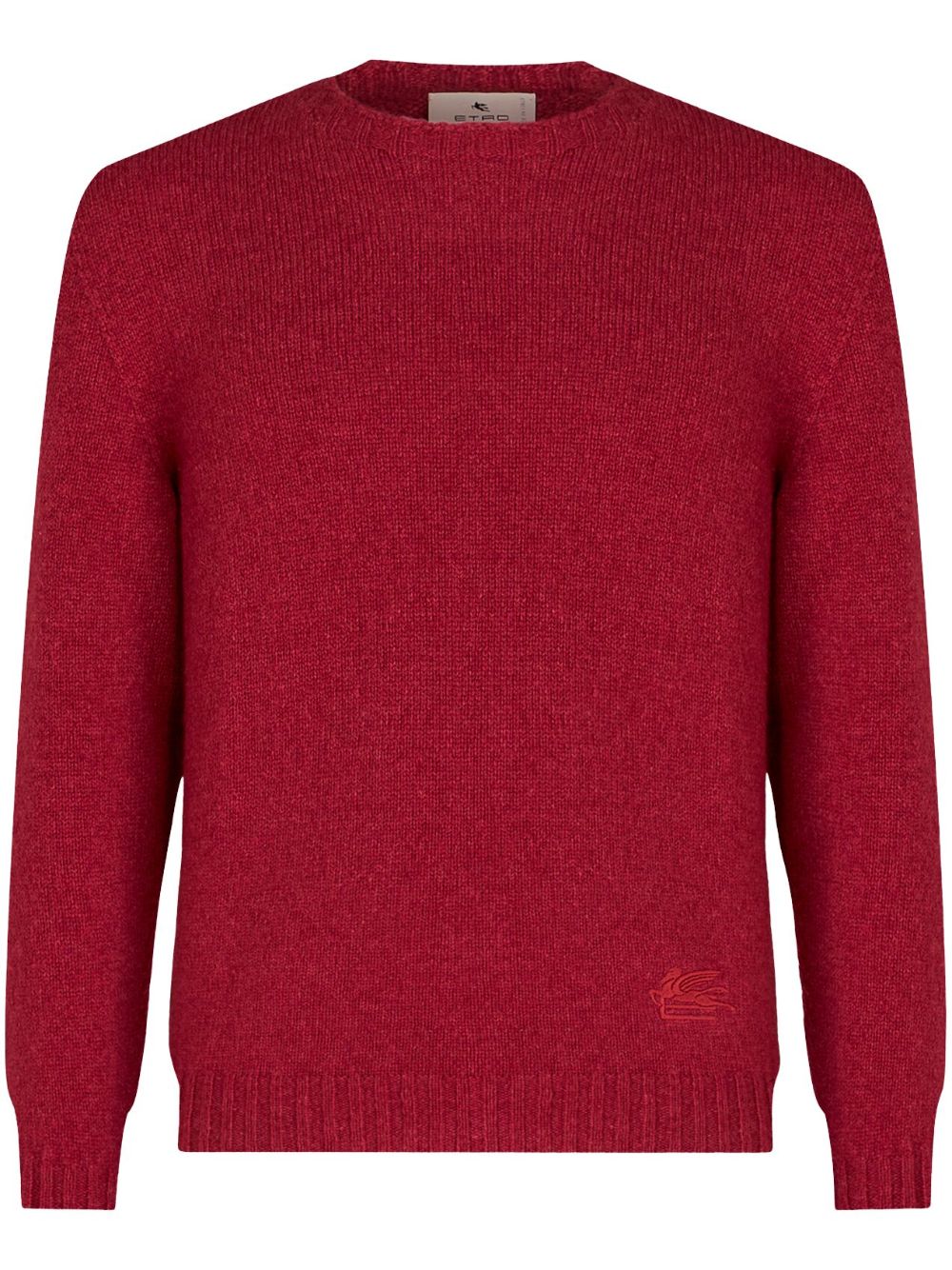 logo-embroidered cashmere jumper