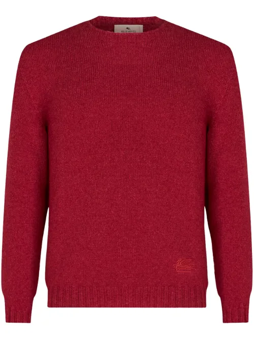 Pull en cachemire à logo brodé - ETRO - Modalova