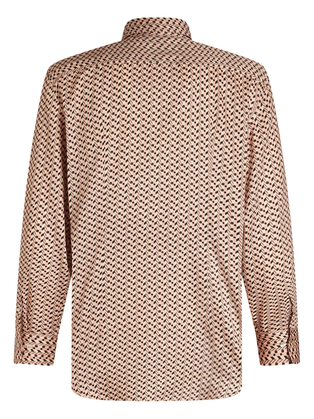 Etro Geometric-pattern Long-sleeve Shirt In Multicolour