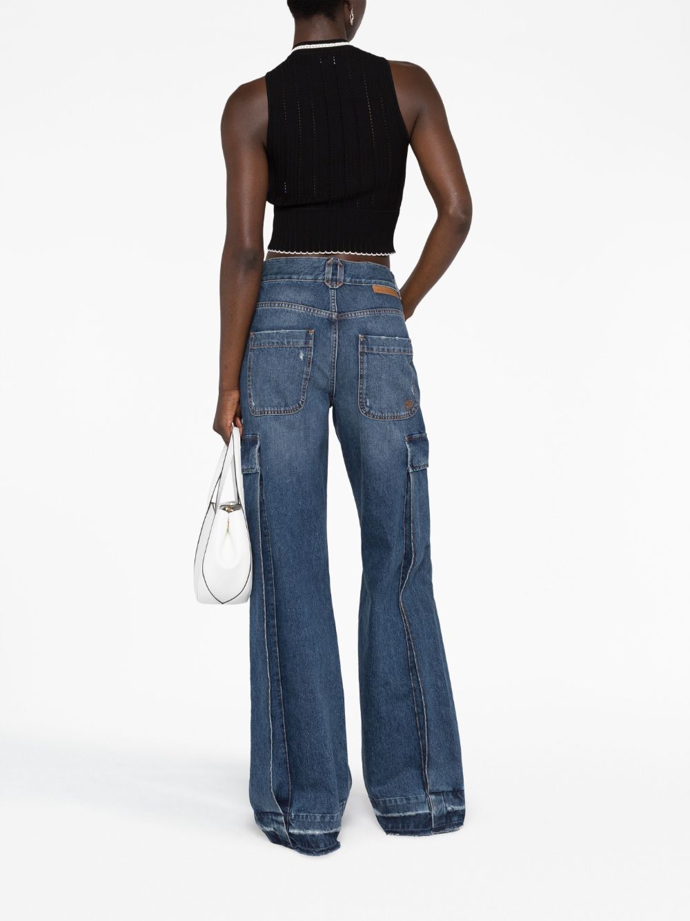 Stella McCartney wide-leg cargo jeans Women