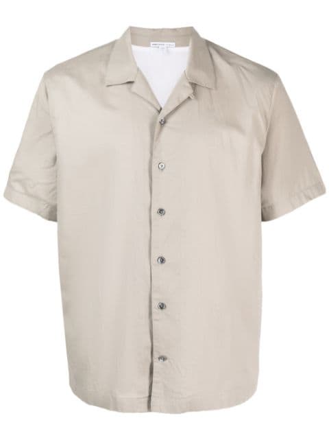 James Perse camisa de popelina manga corta con botones