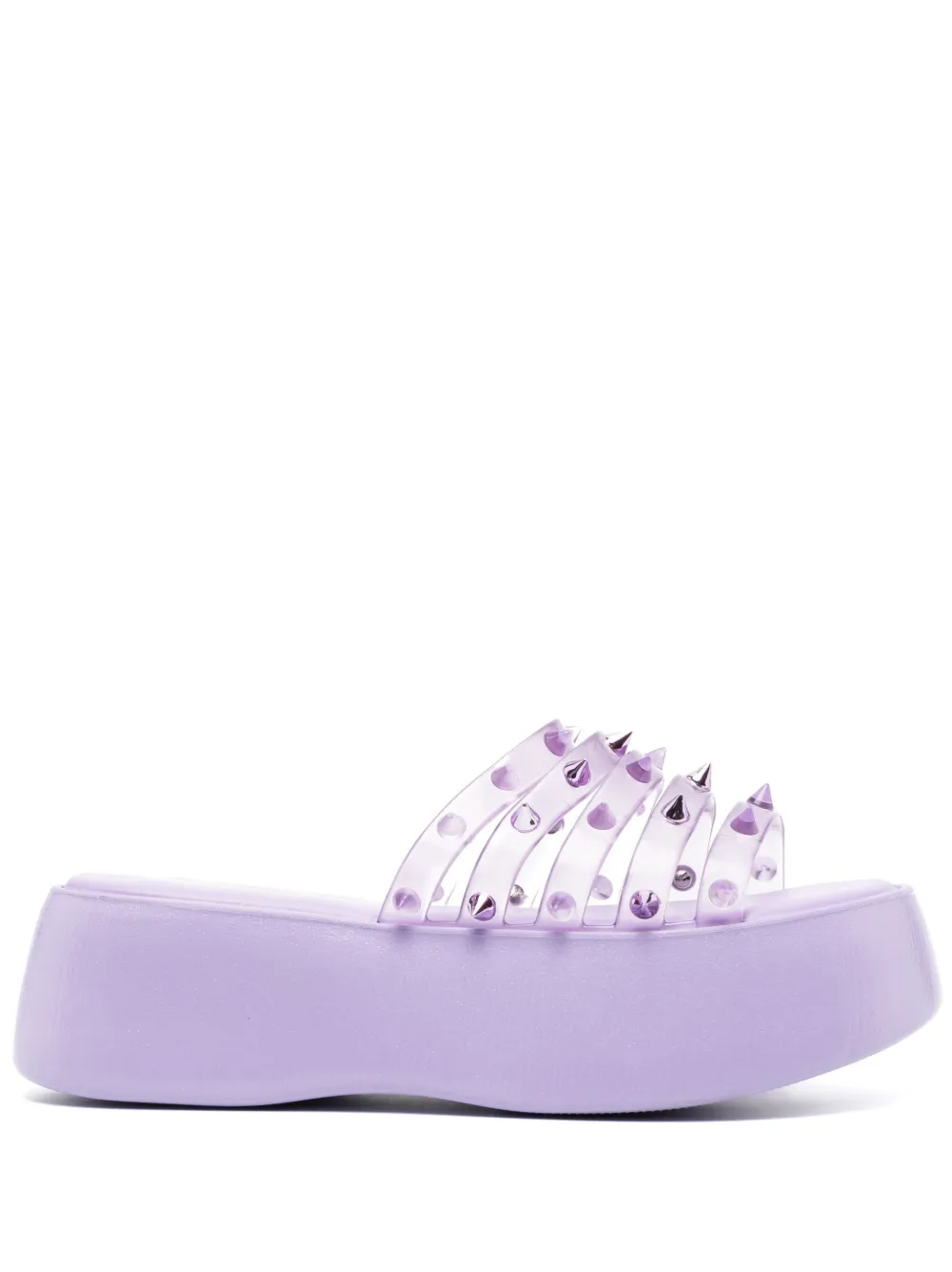 Jean Paul Gaultier Purple Melissa Edition Becky Punk Love Sandals In Purple
