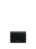 A.P.C. logo-stamp leather wallet - Black