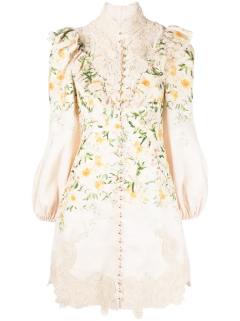 ZIMMERMANN Maxikleid mit Blumen-Print