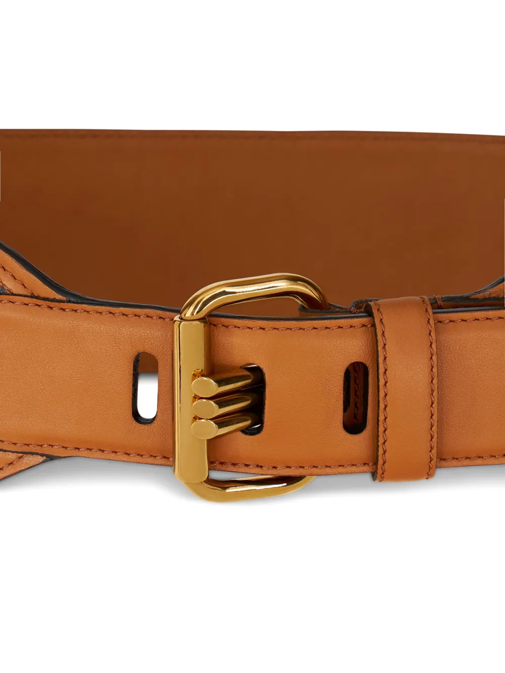 ETRO embroidered buckle-fastening belt - Bruin