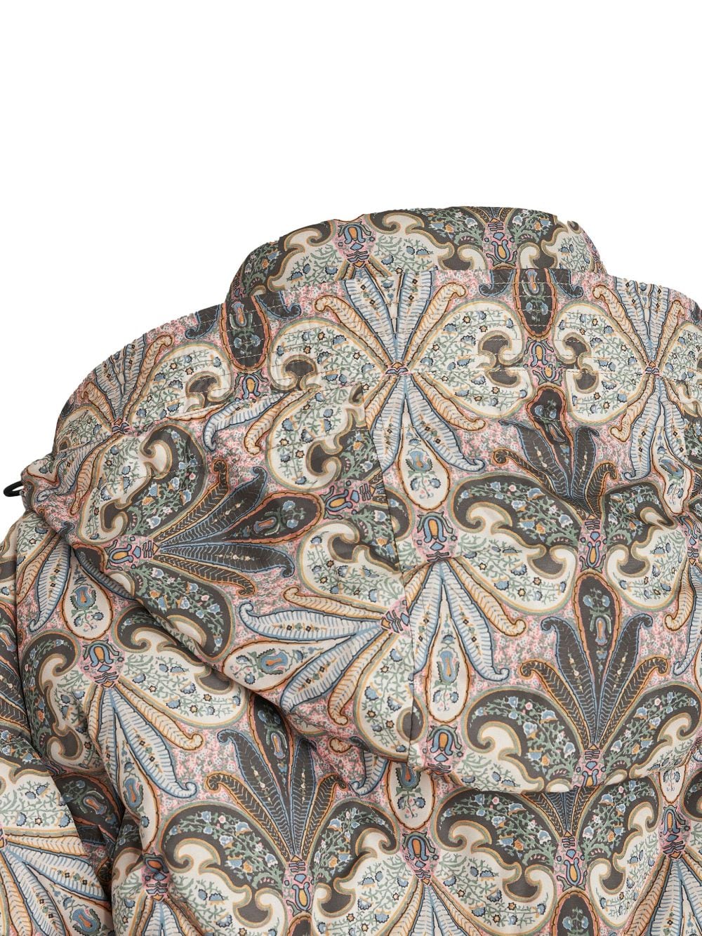 Shop Etro Paisley-print Long-sleeved Puffer Jacket In Multicolour
