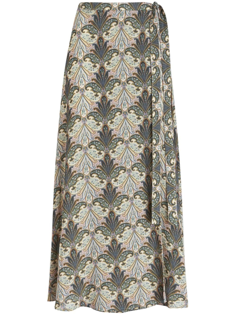 graphic-print long skirt