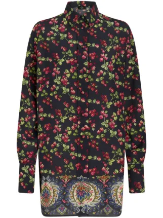 ワンピース ETRO PRINTED SHIRT DRESS Etro Paisley Printed LUST Shirt Dress women - Glamood Outlet