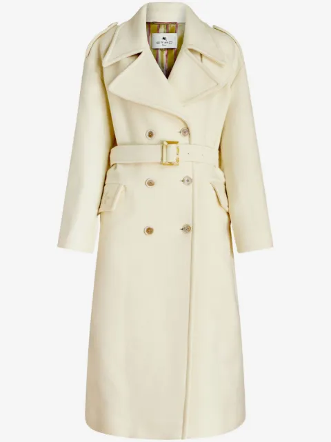 ETRO Doppelreihiger Mantel mit Gürtel