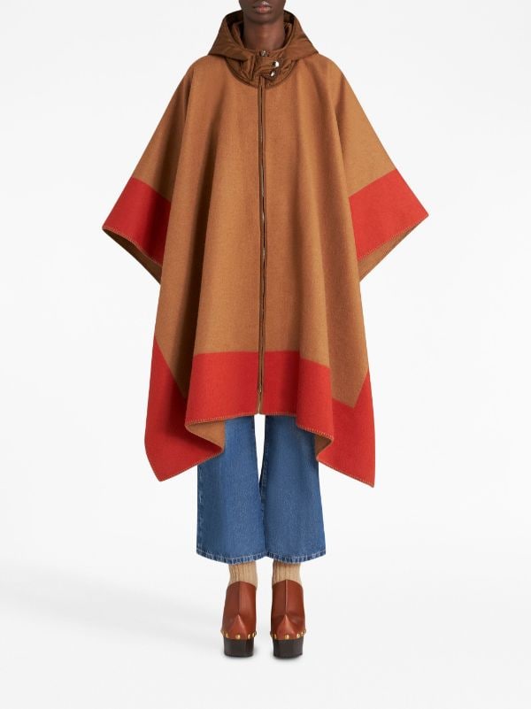 Graphic LV Jacquard Zipped Cape