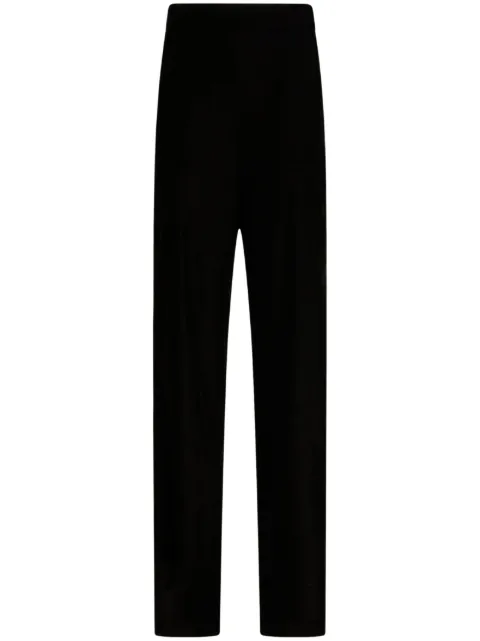 ETRO velvet straight-leg trousers
