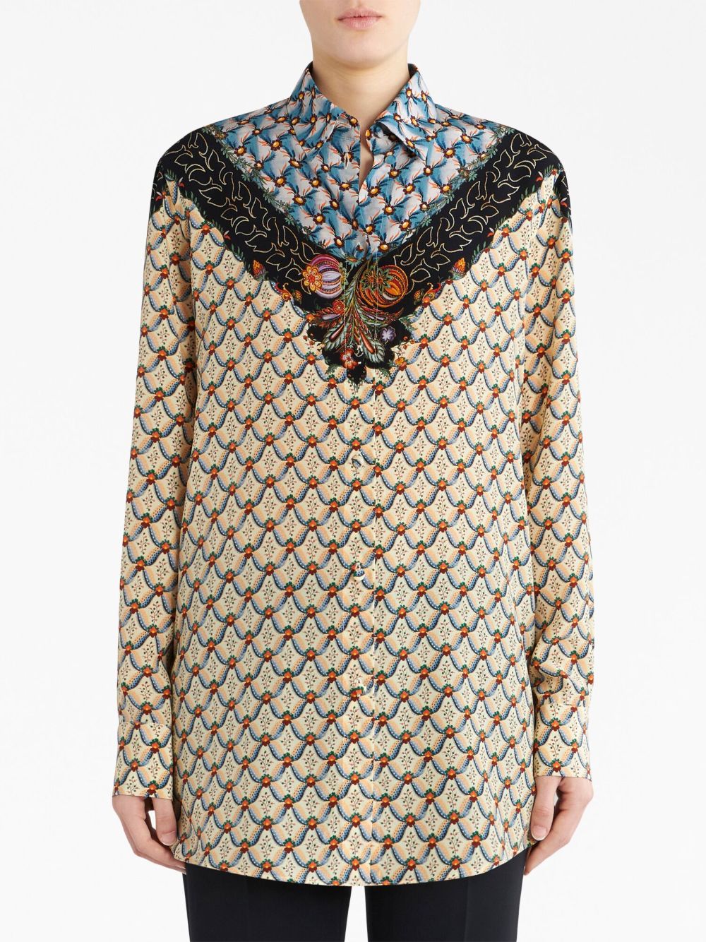 ETRO floral-print long-sleeve shirt Women