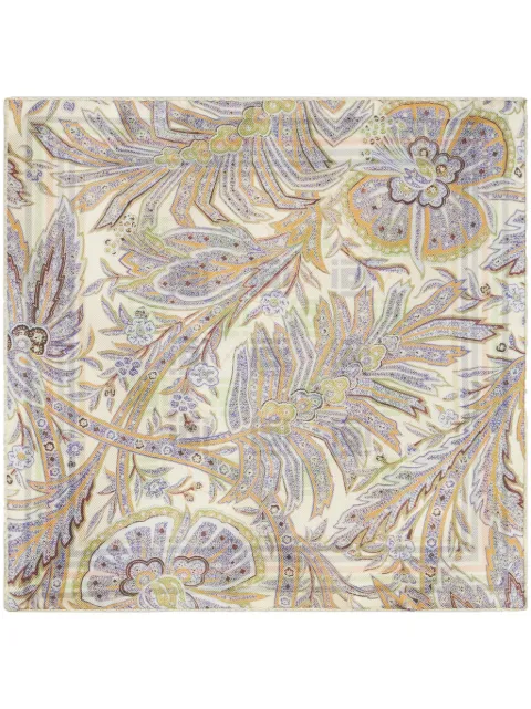 ETRO pañuelo de bolsillo con estampado geométrico