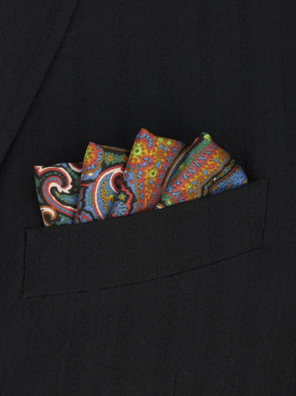 ETRO pañuelo de bolsillo de seda con estampado gráfico | Image 2